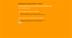 Desktop Screenshot of kalkulator.fotoogniwa-sklep.pl